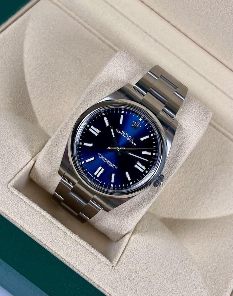 Rolex oyster perpetual blue 2